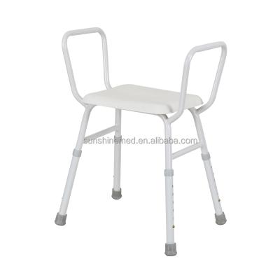 China Anti-Slip Rubber BA314 Aluminum Or Steel Bathing Chair For Elder Bathroom Shower Chair Bath Stool for sale