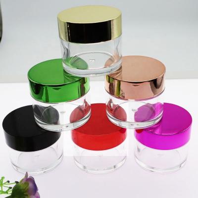 China Personal Care OEM Factory Custom Your Logo 15g 30g 50g/0.5 1oz 2oz Empty Cosmetics Acrylic Plastic Jar For Face Cream Nail Dip Powder Jars for sale