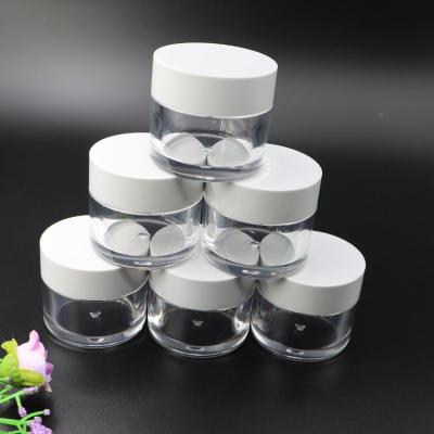 China High Quality Empty Acrylic Plastic Packaging 0.5oz/1oz/2oz/4oz Nail Powder Jar for sale