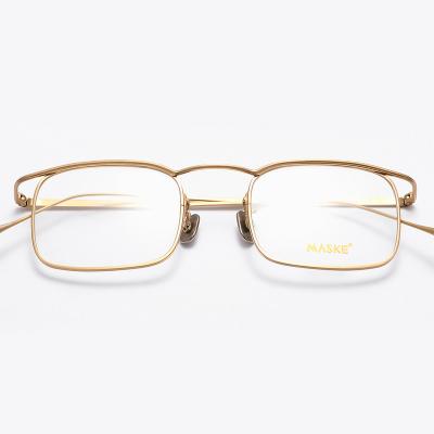 China Titanium Glasses Anti Ray Light Glass Frame Blue Titanium Business Full Frame Anti-blue Light Glass Frame for sale