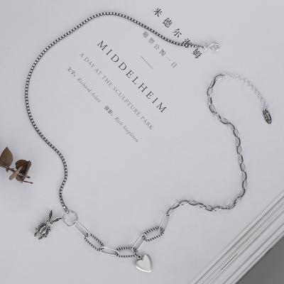 China Wholesale 925 CLASSIC jewelry simple design love double silver rabbit stering silver pendant necklace for sale