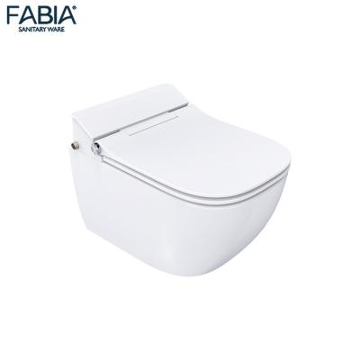 China Double-Flow Fashion Modern Intelligentes Automatic Wall Hung Toilet WC Sale en venta