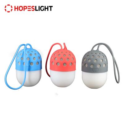 China Mini Wireless USB Residential Rechargeable Outdoor LED Camp Light Lantern with Blue Tooth Speaker for sale