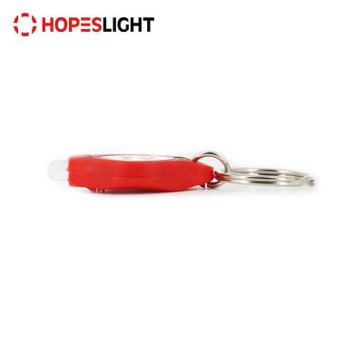 China Mini Keychain Flashlight Ultra Bright LED Flashlight Promotional Key Ring Light Torch for sale