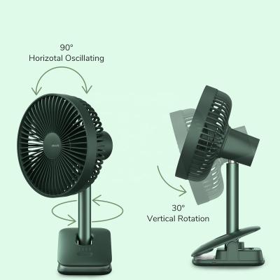 China High Quality Battery Fan JISULIFE Charging Electric Fan Clip Removable Oscillating Portable Fan in Hot Sale for sale