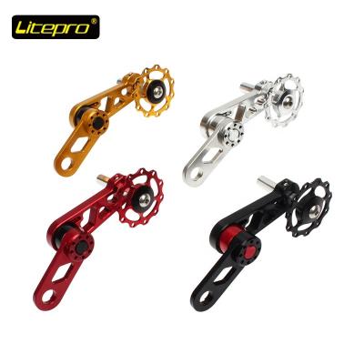 China Aluminum Alloy Litepro Folding Bike Guide Wheel Crankset Press Guide Tool Dial Chain Press Bicycle Chain Rear Guide for sale