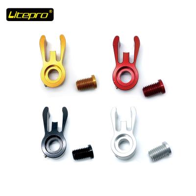 China BMX BMX Bicycle Parts AL Handlebar Receiver Clamp Fixing Buckle With Fixed Locking Screw For Brompton Refitting Bicycle Main Tube for sale