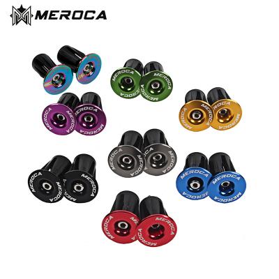 China Mountain Bikes Aluminum Alloy Road Bike Handlebar Cap Cycling Parts MTB Bicycle Handle Bar End Plugs Inflated Grips Cap for sale