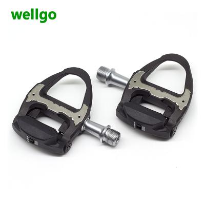 China Lightweight Design Road Bike Pedal Ultralight Anti-Skid Bicycle Pedals Carbon Fiber 4 Bearings Cycling Pedals for sale