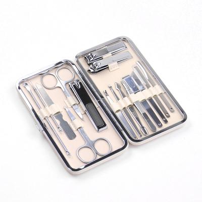 China Manicure manicure and pedicure equipment tool 16 in 1 nail clipper nail file stainless steel beauty personal care manicure set for sale