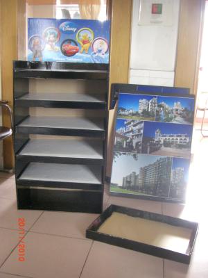 China Euro standard Cardboard Floor Display with 5 trays customzied for Mugs , plates for sale