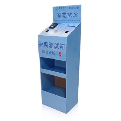 China Glossy cardboard shelf bins for LED Lights , cardboard recycling bin for sale