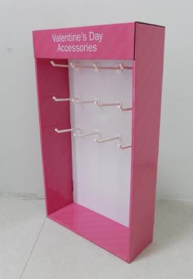 China Jewellery Accessories Cardboard Power Wing Display stand with hooks for sale