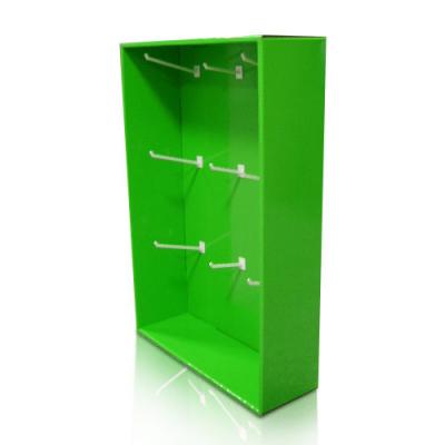 China Supermarket Glossy PP Corrugated Cardboard Sidekick Display Stands for Food for sale