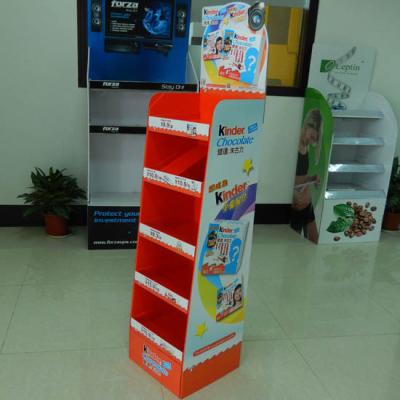 China Chocolate Cardboard Retail Displays supermarket point of sale display for Promotion for sale