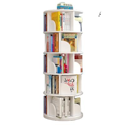 China Rotate Turning Shelf 360 Degree Rotating Rotating Rack Children's Shelf Family Furniture Storage Bookcase for sale