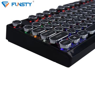 China Unique ERGONOMIC Design RGB Backlit Professional Gaming Mechanical Keyboard for sale