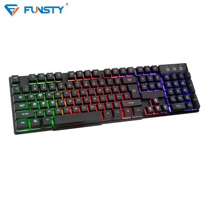 China Custom Layout ERGONOMIC Backligting Illuminated USB Wired Gaming Keyboard For Tablet PC for sale