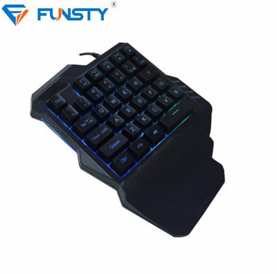 China ERGONOMIC the best and coolest 40% small keyboard hand gaming keyboard one for sale