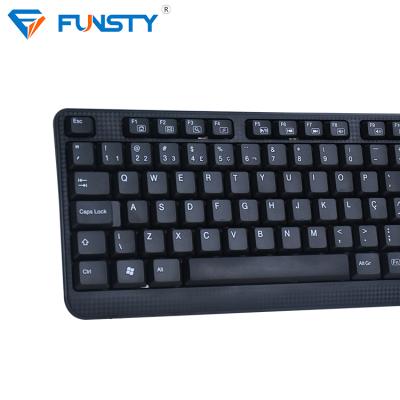 China ERGONOMIC Promotion Custom Cheap Wired Desktop USB / PS2 Keyboard Te koop