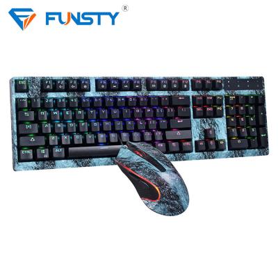 China Compatible Mini 2.4G Keyboard And Mouse Combo Mousepad Led Gaming Wireless Kit Te koop