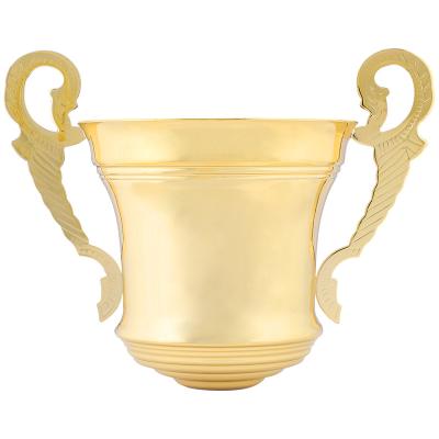 China New Europe Sale Metal Trophy Black Plating Metal Trophy Cup for sale