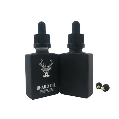 China Black30ml chemical frosted colored square rectangular glass dropper bottle with high quality and cheap price for sale