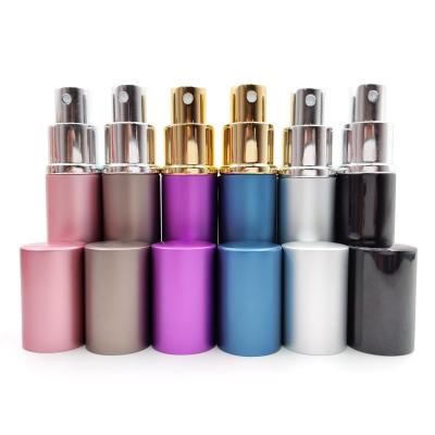 China Perfume Pink Aluminum Spray Bottle 10ml Aluminum Spray Bottle Portable Perfume Atomizer for sale