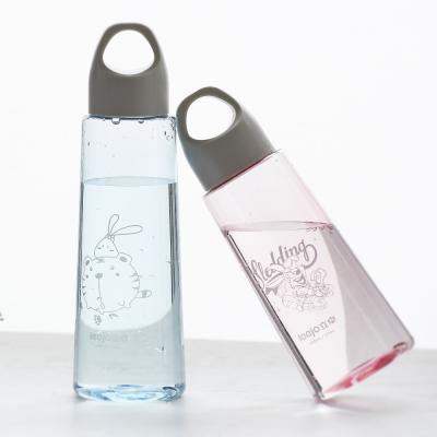 China Viable Clear Plastic Water Bottle With Logo Promotional Gift Bottle Custom Made 500ml 600ml for sale