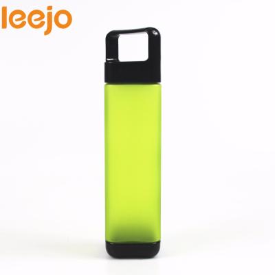 China Leejo Rectangle New Product Sustainable Bpa Free Square Plastic Hot Water Bottle For Drinking for sale