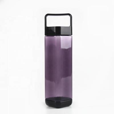 China Leejo Sustainable Square Plastic Clear Water Bottle Square for sale