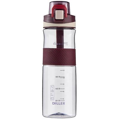 China Tritan Viable Lockable Flip Bottle Spill Proof Top Water Bottle For School Office Gym 700ml for sale