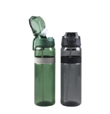 China Ecozen Tritan Sustainable Bpa Free Plastic Water Bottle with Carry Handle for sale