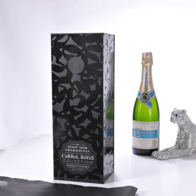 China Handmade Wine Gift Boxes With Hard Cardboard For Packaging Wine Glass Boxes for sale