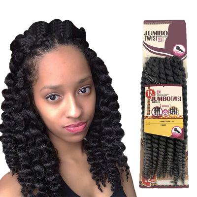 China Hot Sale Premium High Temperature Fiber Crochet Braiding Hair Senegalese Twist Crochet Hair 12inch 2x Ring-x Synthetic Braiding Extension for sale