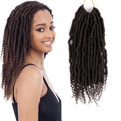 China Wholesale Afro Curly Bombshell 14inch Curly Twist Hair Cherry Twist Braiding Hair 12inch Crochet Hair Extension for sale