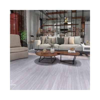 China Classy Finish Gray Rectangular Waterproof Laminate Flooring Modern Style Flooring Tiles Flooring for sale