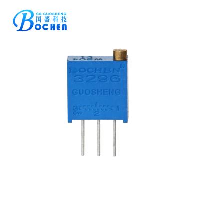 China 30Â ± 2 Cycles BOCHEN 3296 Trimming Potentiometer Capacitor , 4 Pin Potentiometer for sale