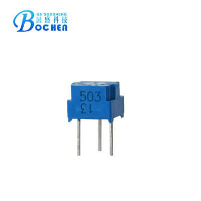 China 210Â ° Â ± 10Â ° 0.5w 3323R Micro Single-Turn 10k Linear Potentiometer for sale