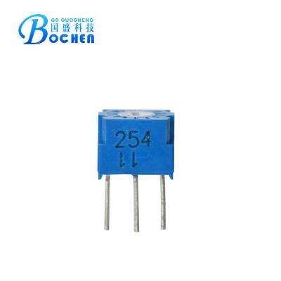 China 210Â ° Â ± 10Â ° Single-turn variable resistor trim potentiometer 3323 for sale