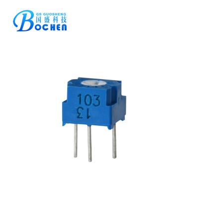 China 210Â ° Â ± 10Â ° singleturn adjust 7mm trimming 302b potentiometer for sale