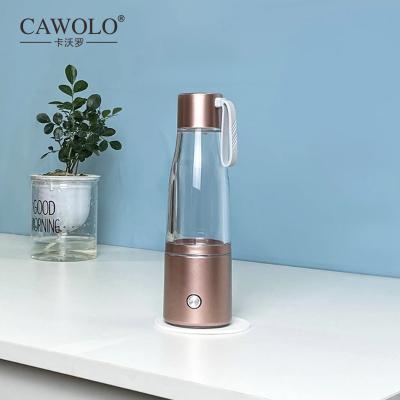 China New Product Hotel Health Commercial Hydrogen Drinking Water Bottle Hydrogen Generator Glass Water Bottle for sale