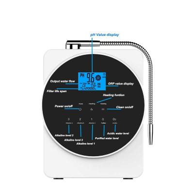 China Connect To Faucet Kangen Alkaline Water Ion Purifier 7/11 Plate Alkaline Water Machine for sale