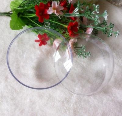 China Decoration Christmas Clear Craft Plastic Ball Acrylic Transparent Sphere for sale