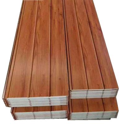 China Wall Covering Sandwich Panel Easily Clean Fireproof Waterproof Decorative Metal for sale