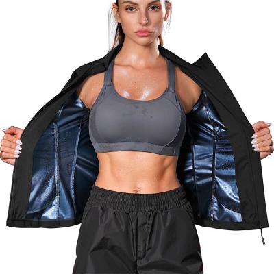 China 5 Times Sweat Women Sweat Weight Loss Long Sleeve Body Vest Workout Shaper Hot Sweat Weight Loss Sweating Sauna Suits for sale