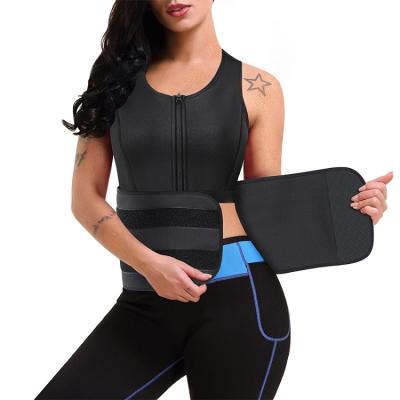 China Factory Waist Trainer Hourglass Body Curve Double Compression Hooks Antibacterial Zipper Sweat Sauna Suits for sale