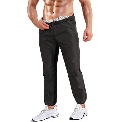 China Wholesale Breathable Men Slimming PU Pants High Waist Liner Workout Hot Sweat Sauna Pants For Running for sale