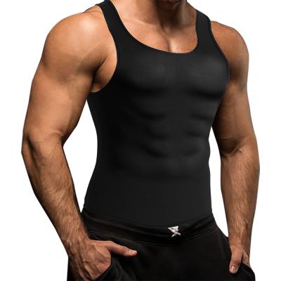 China Men Waist Trainer Corset Vest Hot Home Neoprene Sweat Sauna Suit Body Shaper Shirt Sauna Vest for sale