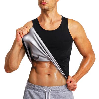 China QUICK DRY Body Shaper Men Slimming Muscle Building Hot Sauna Suit Waist Trainer Vest With Crazy 5 times sweat for sale